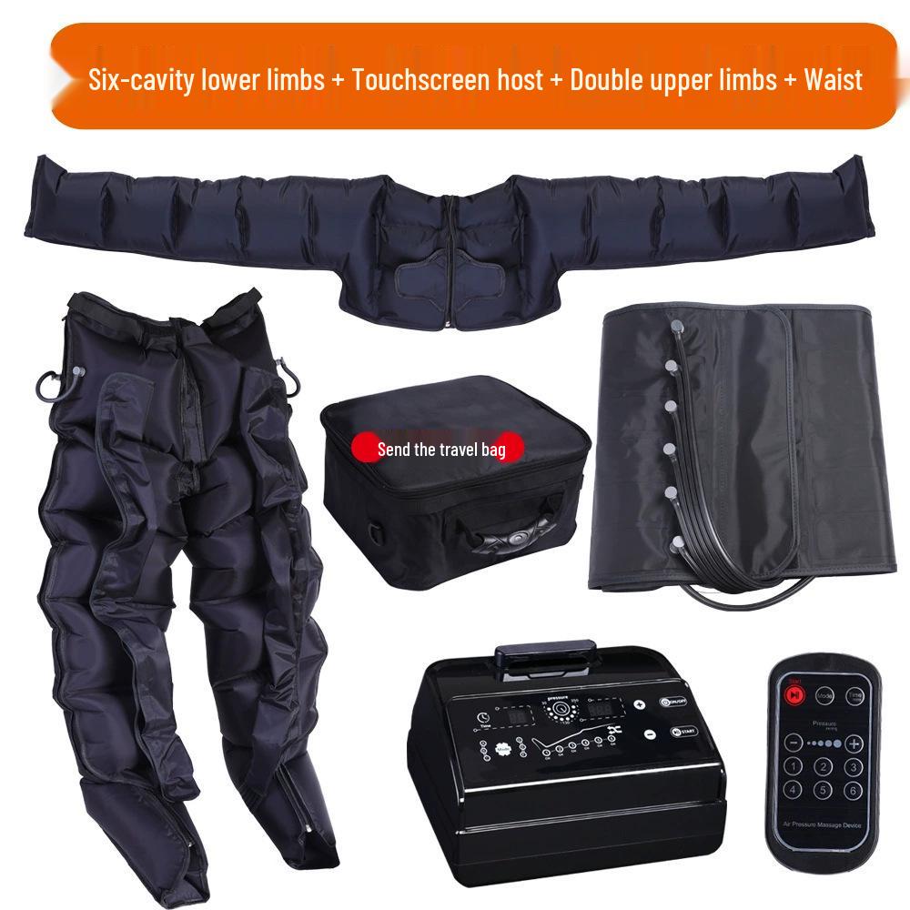 Pneumatic Six-Chamber Leg Massager with Air Wave Therapy