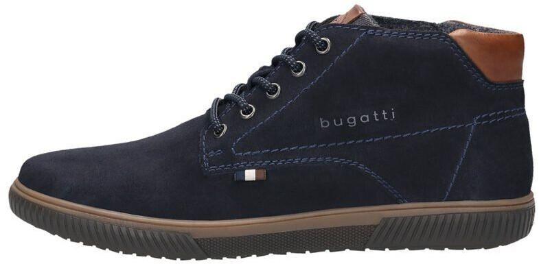 Bugatti Boots Sneakers Leather Comfortable Width Dark Blue