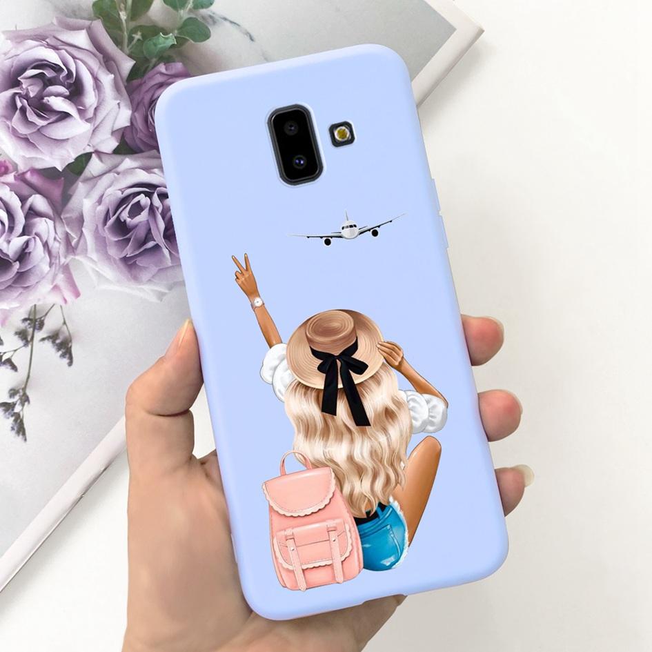 For Samsung Galaxy J4 J6 Plus 2018 Case Popular Flower Soft Silicone Phone Back Cover For Samsung J6Plus J4Plus J610F J415F Capa