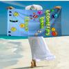 Personalized Customized Proof Beach Towel with Geometry Dash Pattern - Soft, Absorbent,quick-drying,perfect Swimming,camping&bathing