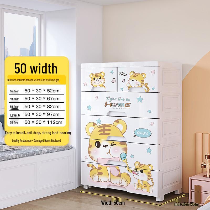 Sturdy 5-Drawer Baby Wardrobe & Toy Organizer