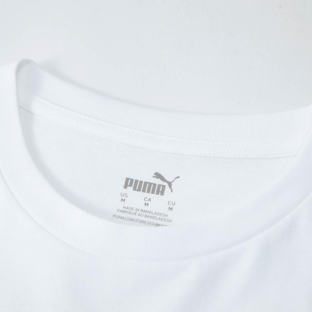 Puma Printed Fashion Versatile Round Neck Short Sleeve T-Shirt Men Tops White 684367-02