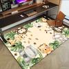 1PC Jungle Animals Non-Slip Floor Carpet Compatible for Office&Living Room&Bedroom&Dining Room -  Soft & Pattern, Vibrant Colors-H0406