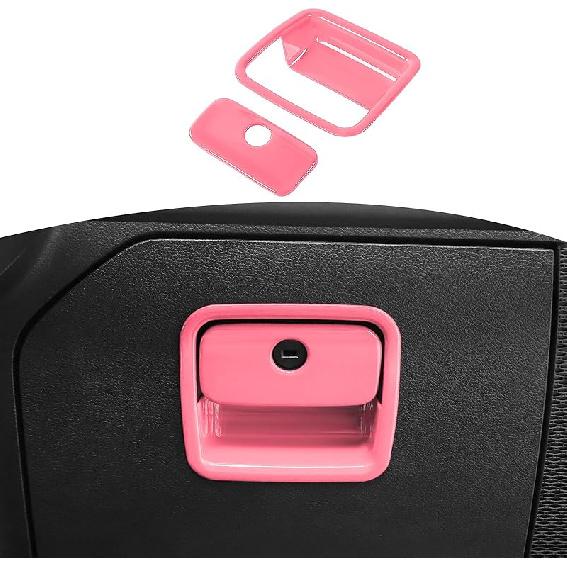 RT-TCZ For Jeep JL Glove Box Compartment Latch Handle Trim Cover For Jeep Wrangler JL JLU 2018-Present For Gladiator JT -Present Red Interior