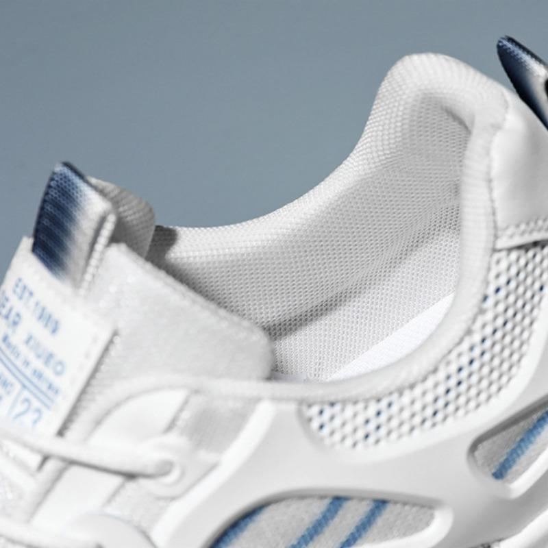 Summer New Men's Mesh Breathable Sneakers Fashion Designer Lace-up Platform Casual Shoes Outdoor Training Shoes Tenis Masculino