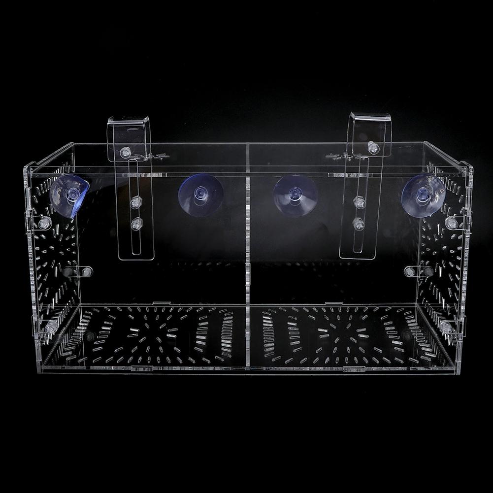 Isolation Breeding Box Seedlings Incubation Reproduction for Fish Tank Aquarium(30x15x15cm)