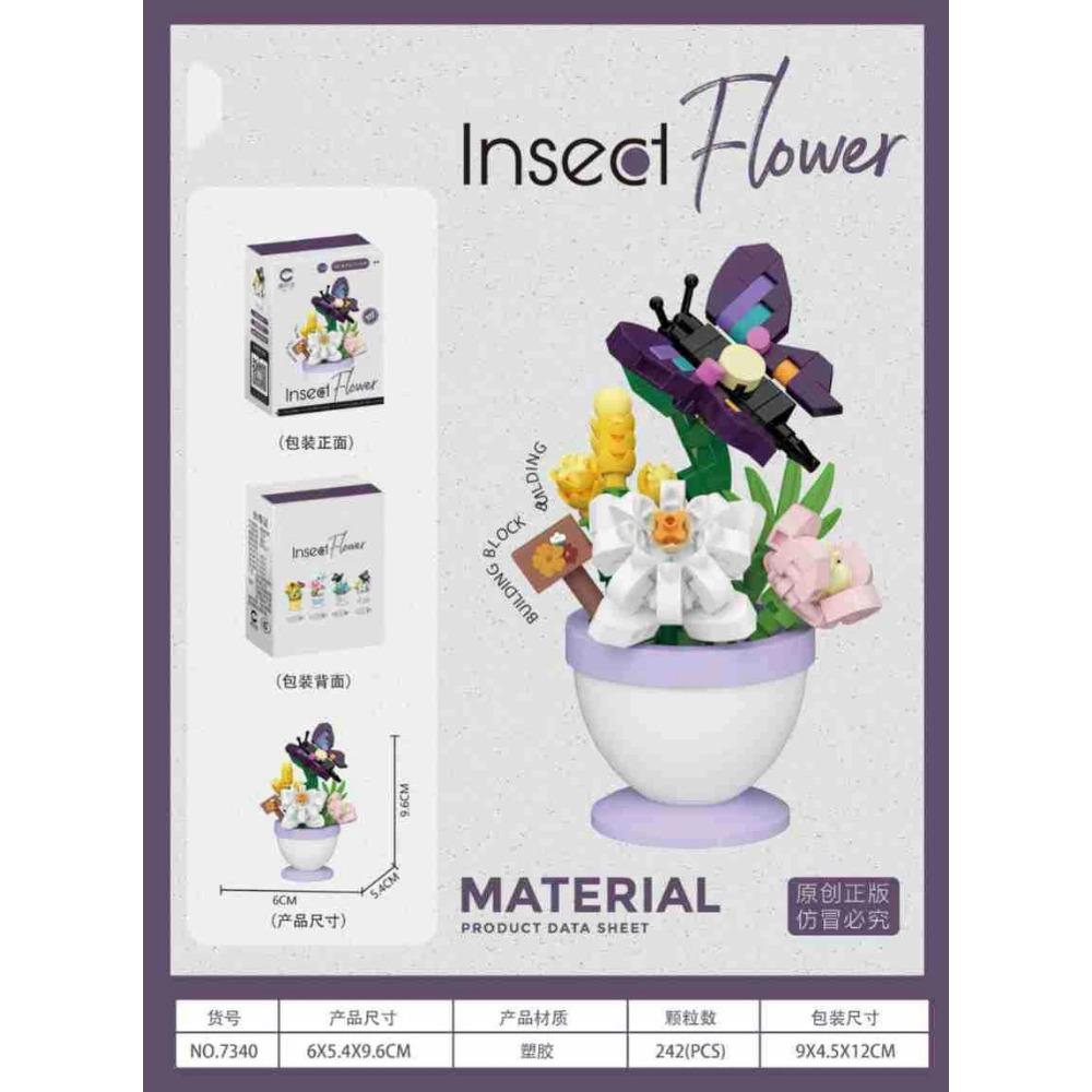 Kytice Květin Dospělý Konstrukce Vánoční Strom Stavební Kostky pro Děti 7 až 10 Let Mini Sestavené Kostky Dárky pro Dívky