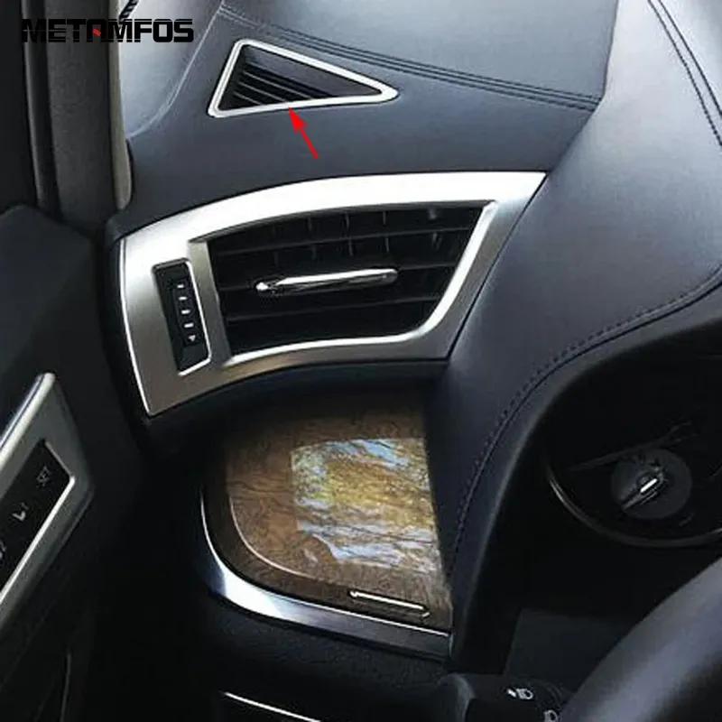 For Toyota Alphard Vellfire 2016-  Carbon Fiber Front Air Condition Vent Outlet Cover Trim Bezel Interior Accessories