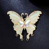 Insect Backpack Decoration Baking Paint Butterfly Moth Pin Wings Enamel Badge  Jewelry Gift