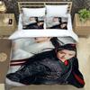 Ancient Chinese Fantasy Character Print Bedding Set, Three-piece Set Including Duvet Cover and Pillowcase