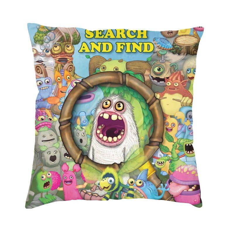My Singing Monsters Square Pillow Case Decoration Adventure Video Game Cushions Throw Pillow for Sofa Doublesided Printing