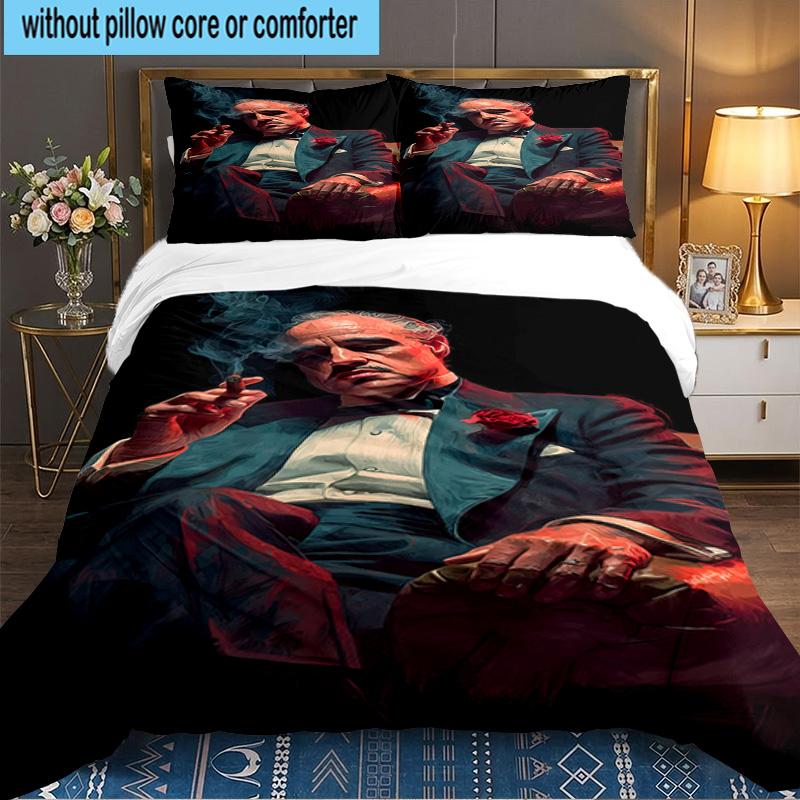 Godfather's Legacy 3PCS Bedding set,Ideal for 1pc Duvet Cover And 2pcs Pillowcases Perfect for Fan gift,Ideal for Bedroom, Dormitory