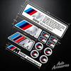 CGO1  High Reflective Car Badge Decor Stickers Car Motorcycle Night Driving Safety Luminous Decals For 1 3 5 7 Series X1 X3 X5 X7