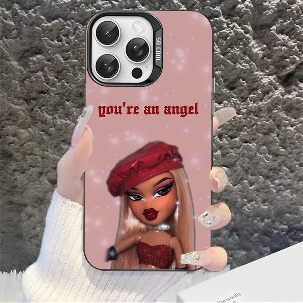 Cute Bratz Doll Phone Case For IPhone 16 15 14 13 12 11 Pro Max X XR XSMAX 8 7 Plus Matte Shockproof Back Cover