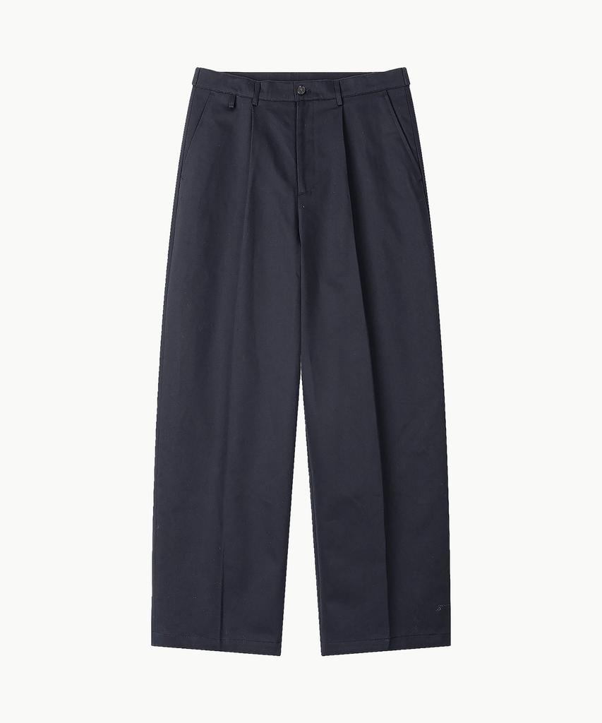 Leondi Straight Tuck Loop Pants - Navy
