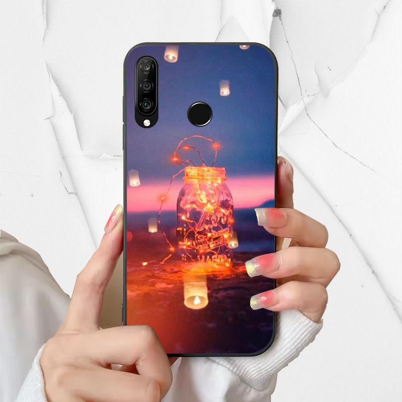 Phone Cover For Huawei P30 Lite Silicone Case MAR-LX1A Fashion Painted Shockproof Soft Fundas For Huawei Nova 4e Coque P30Lite