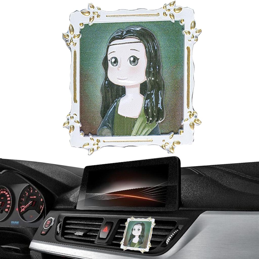 Car Air Vent Clip Painting Famous Paintings Car Air Fresheners Interior Charm Decoration Car Perfume Decoration For Automotive