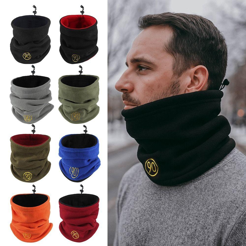Fleece Winter Outdoor Sports Scarves Tube Design Half Face Cover Ski Tube Scarf Cold Weather
