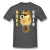 Doge Gansta Crypto Altcoin Shirt Unisex  Short Summer Sleeve Tshirt Doge Dogecoin  Bitcoin Digital Currency Casual Loose Tshirt