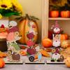 Wood Autumn Signs for  Thanksgiving Mantelpiece Embellishments for Autumn Home Garden Decors