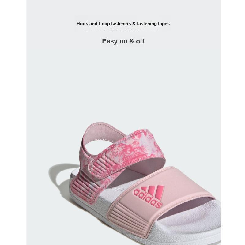 adidas Adilette Sandals Clear Pink Pink Fusion Cloud White (GS) Kids Sneakers ID2624