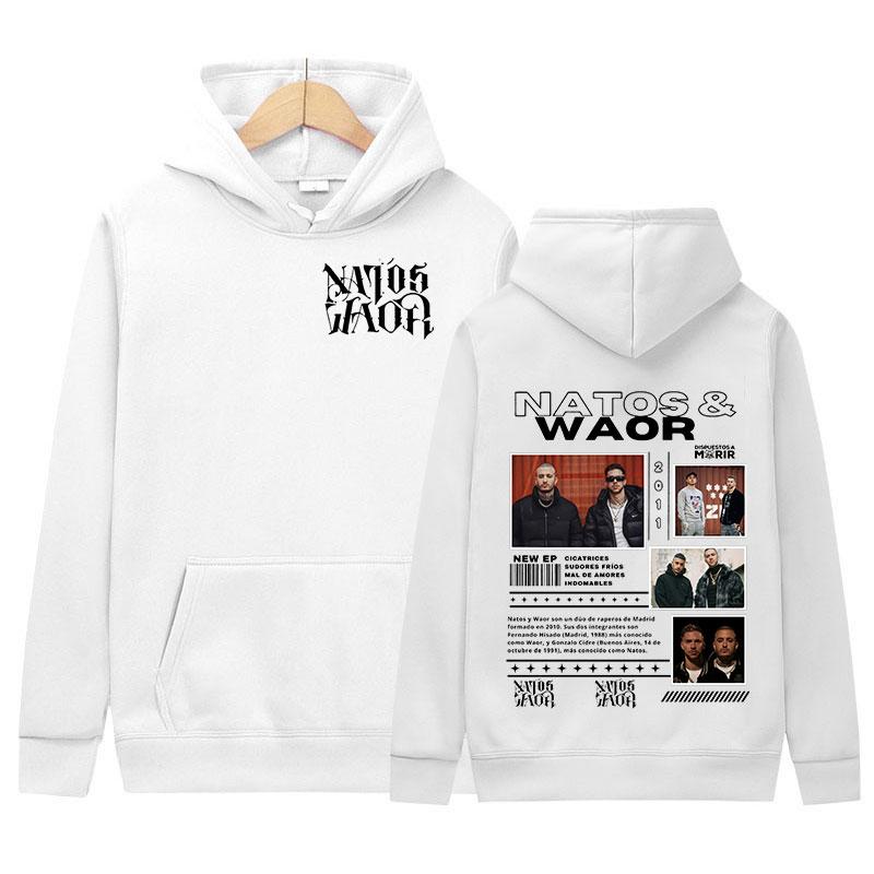 2025 NATOS WAOR Neuer Album-Hoodie Rap Herren Hip Hop Trend Oversized Sweatshirt Unisex Vintage Pullover Kleidung Kapuzen-Streetwear