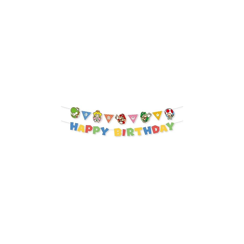 Nintendo Super Mario Garland Birthday Party Decoration