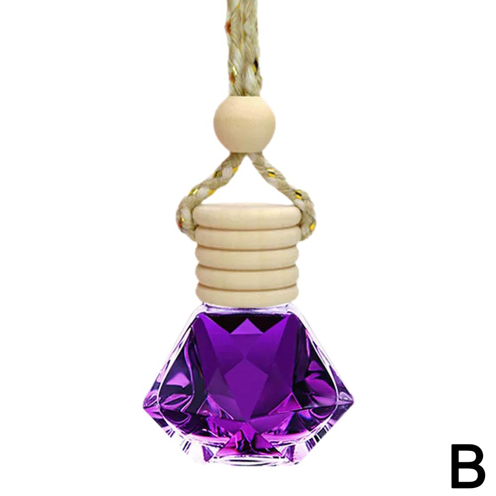 7ml Car Hanging Bottles Perfume Aromatherapy Refillable Air Freshener Diffuser Oil Fragrance Bottle Vehicle Auto Sapper Pendant