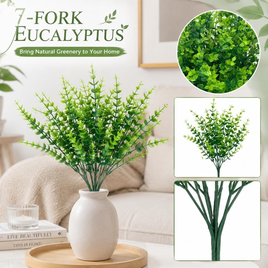 7-Branch Artificial Flowers for Home Decor Desktop Fake Plant Decoration