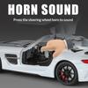 Alloy Die-cast 1/24 Scale SLS-AMG Modified Coupe Model Simulation Sound and Light Transparent Hood Boy Toy