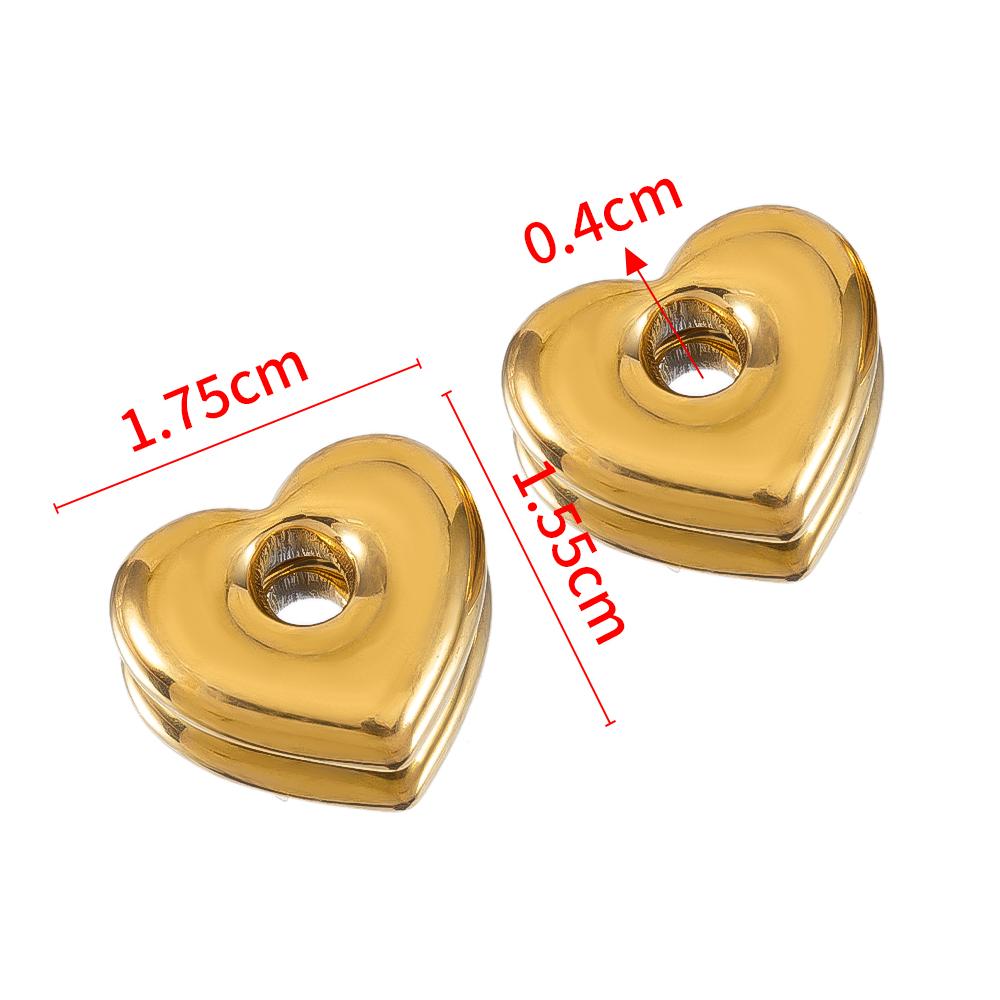 5pcs Stainless Steel Geometric Heart Bowknot Charms Pendants DIY Jewelry Making Findings Necklace Bracelets Earrings Supplies