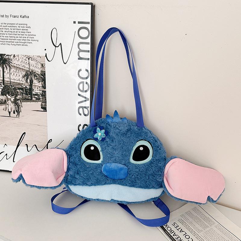 Stitch Angel Niedlicher Plüschrucksack Mit Cartoon-Design Für Den Täglichen Gebrauch