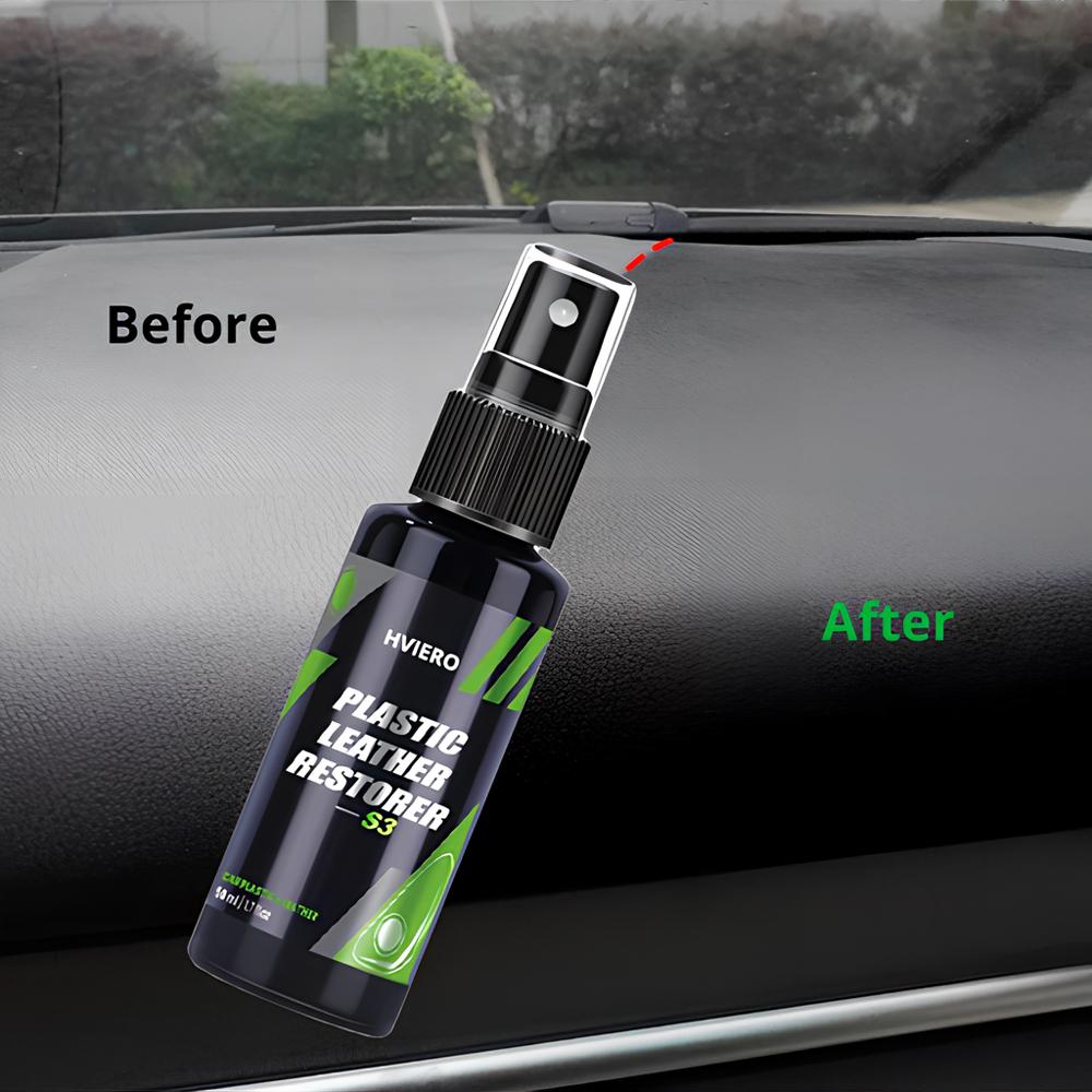 HVIERO S3 Auto Interni Parti Pelle Liquida Ristrutturante Plastica Rinfrescante Schiuma Detergente Spray Pasta Ristrutturante Auto