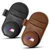 Leather M LOGO Car Glasses Clip Sun Visor Multi-function Sunglasses Clip For BMW M Performance M3 M5 M6 F20 F10 F13 X7 X3 X4 X5 X6 3 4 5 6 7 Series
