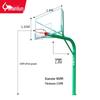 JEEANLEAN Standard Outdoor Mobile Basketball Hoop