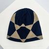New Men Women Retro Mountain Letter Embroidery Knitted Hats Warm Outdoor Versatile Color Block Beanies Personal Fashion Skiing