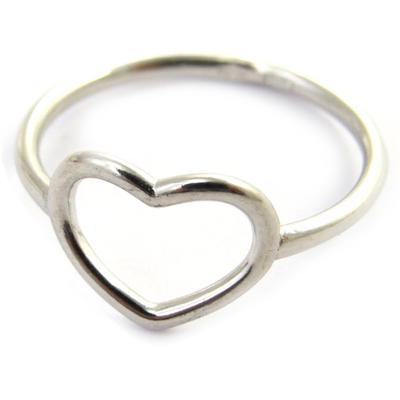 Silberring 'Love' Silber (Rhodium) - 11x9 mm