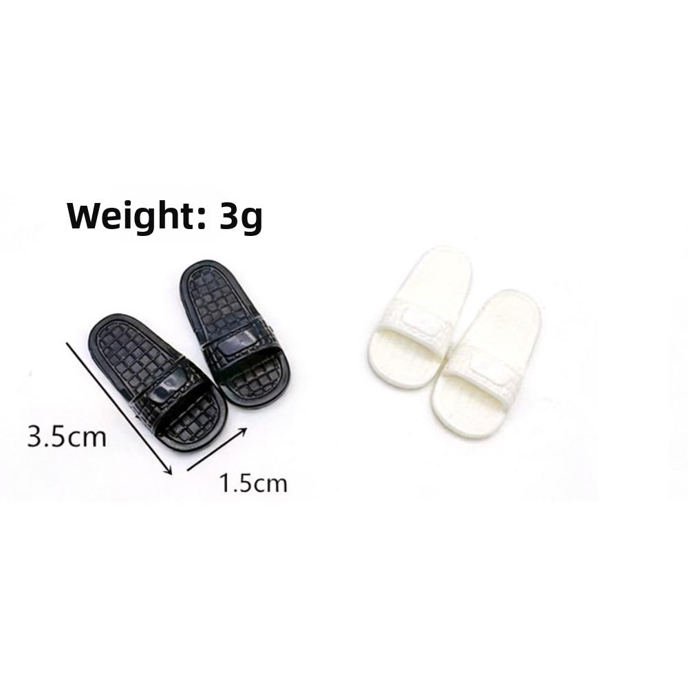 Plastic 1/6 Doll Shoes Fashion Shoes Clothes Accessories Fit Foot Length 2cm Dolls