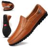 Leather Men Casual Shoes Men's Loafers Moccasins Breathable Slip On Black Driving Shoes