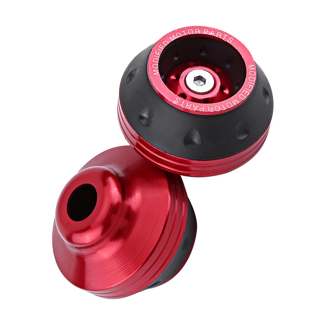 CNC Aluminum Front Fork Wheel Frame Sliders Motorbike Falling Protection Scooter Moped Red