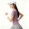 Skinny sports top Women's high-elastic breathable short-sleeved quick-drying skin-friendly Pilates running fitness wear
