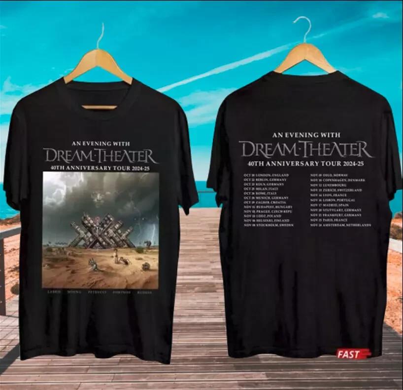 Dream Theater 40Th Anniversary Tour 2024-2025 Shirt Band Fan Unisex S-4XL Unisex T-Shirt XXL
