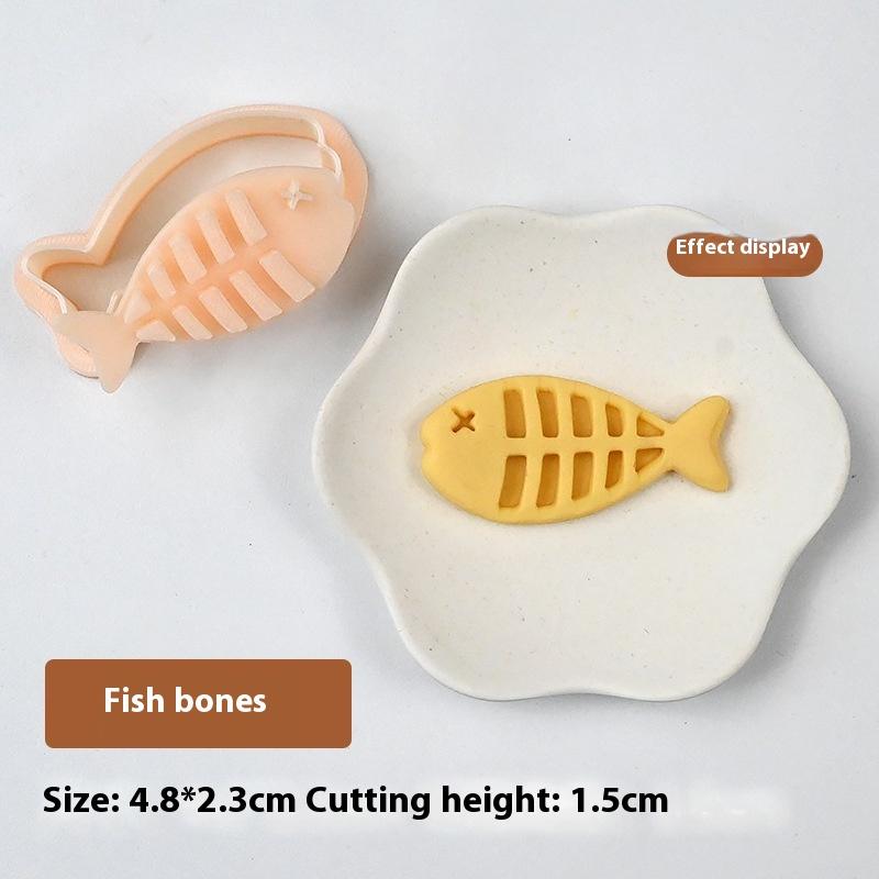 

Мультяшные штампы для печенья в форме кошки и рыбы, кошачья лапка, эмбоссеры для печенья, формы, инструменты для украшения мастики и торта