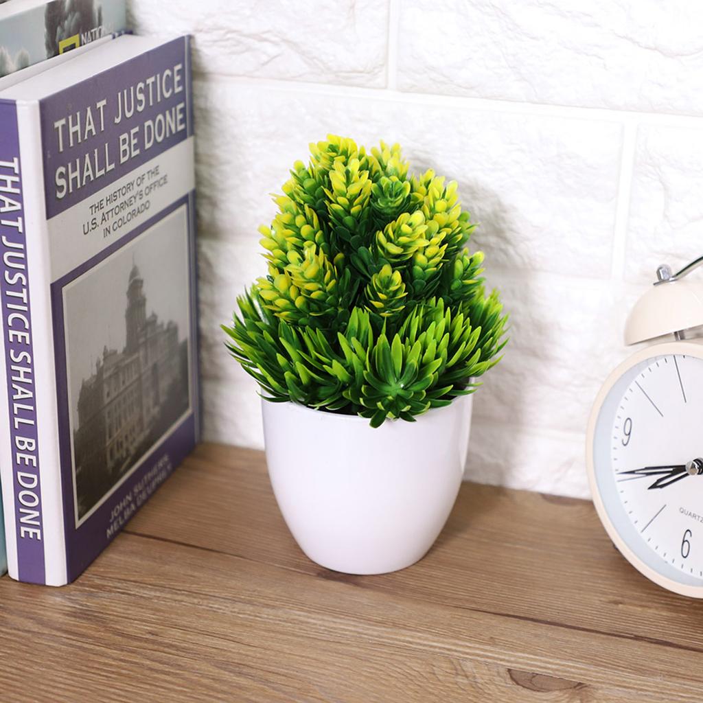 Artificial Bonsai Fake Flower Potted Plant Decor