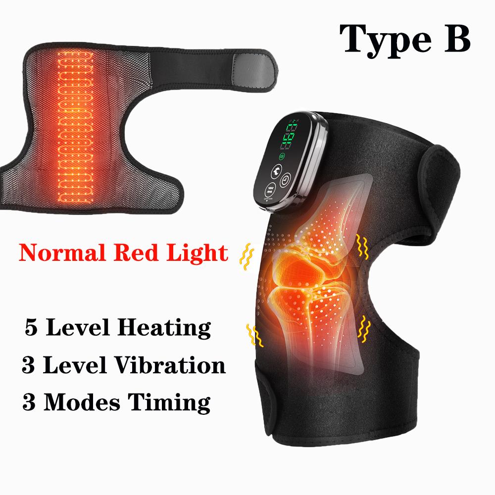 

Беспроводной светодиодный массажер для колен 3-в-1 Многофункциональный 650 нм 850 нм Инфракрасный Красный Свет Нагрев Бандаж для Колена Плеча для Суставов Ног Расслабление Мышц