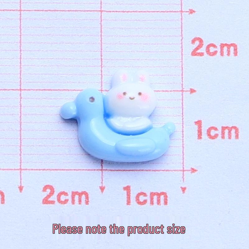 DIY Mini Boat Rabbit Resin Charms: Cartoon Cream Glue Accessories for Crocs  Handmade Projects