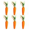 Pack of 2/6 Festive Easter Carrot Ornaments Exquisite Workmanship Decoration Pendant Suitable for All Easter Enthusiasts