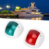 Paar Signallampen 3W LED Navigationswarnleuchte für Marineboot Yacht Rot Grün