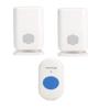 Wireless Emergency Call Button for Elderly - Home Doorbell with Flashing Light & Vibration Alert