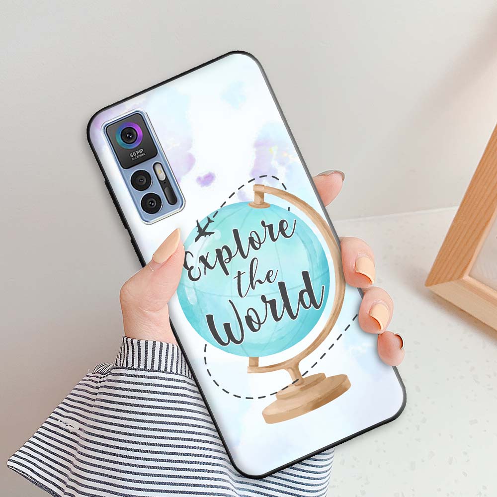 For TCL 30 Plus Case TCL 30 5G Luxury Silicone Back Cover Cases for TCL30 30Plus Shockproof Bumper Fundas TCL 30 5G Phone Bags